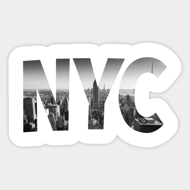 nyc Men's Graphic T-Shirt - Americana Collection Sticker by 7D Tshirts